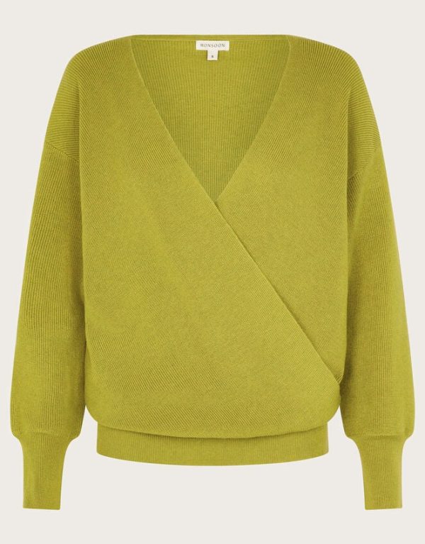 Monsoon Wiley Wrap Jumper Green - Image 5