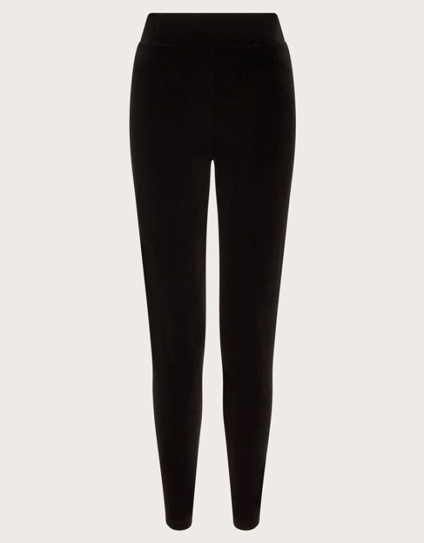 Monsoon Vixie Velvet Leggings Black - Image 5