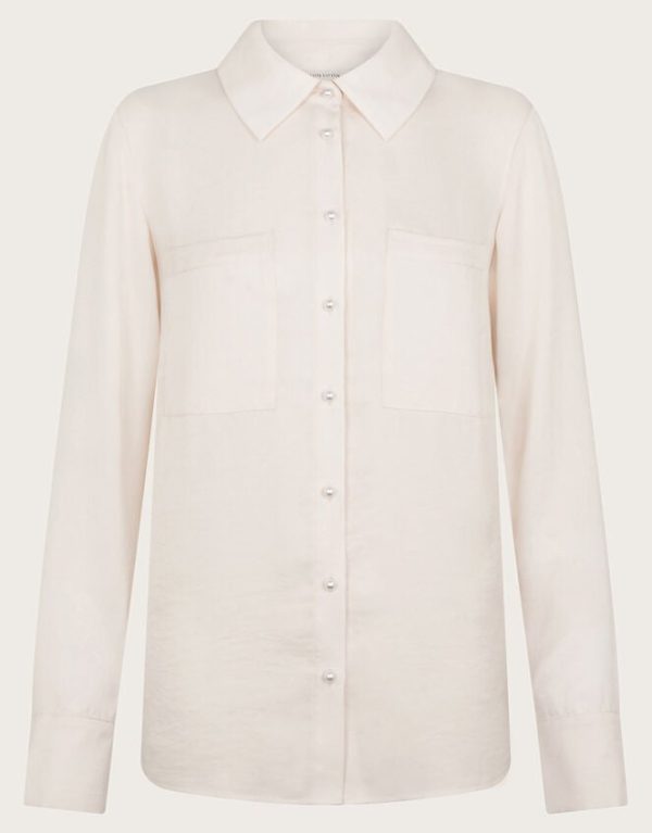 Monsoon Wilma Pearl-Button Long Sleeve Shirt - Image 6