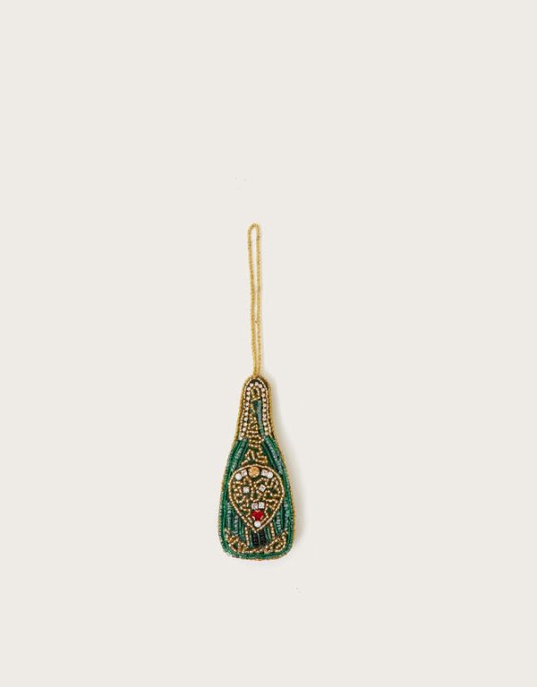 Monsoon Embellished Champagne Bottle Hanging Decoration