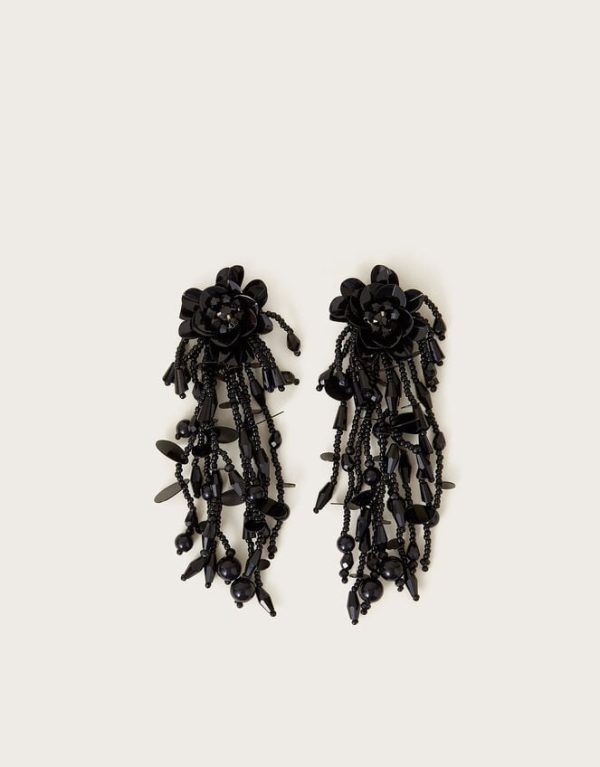 Monsoon Bead Floral Drop Earrings