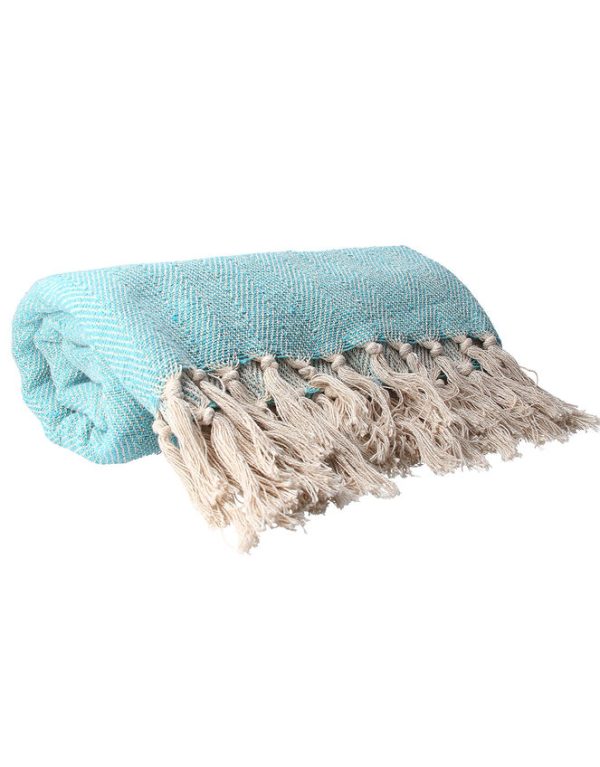 Monsoon Woven Tassel Blanket Throw