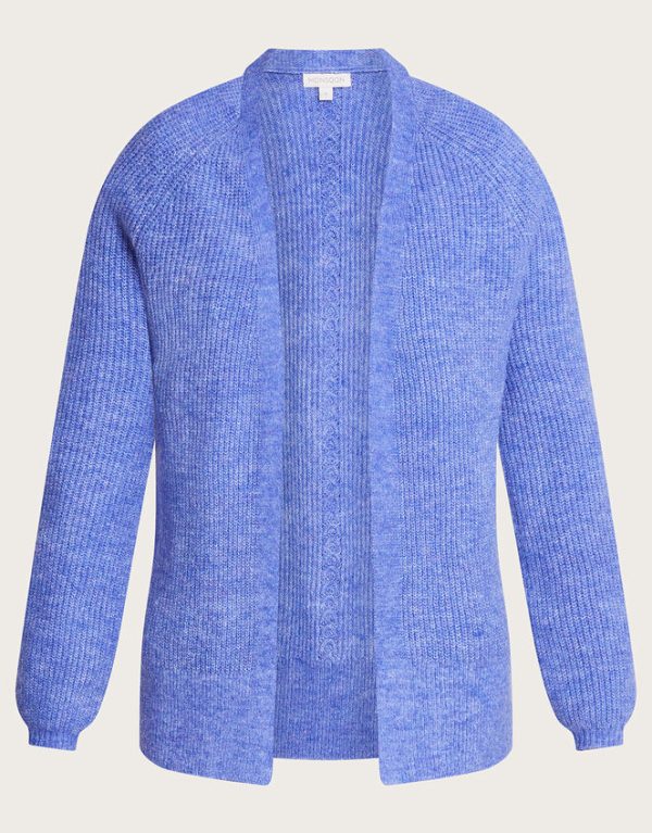 Monsoon Super Soft Ribbed Cardigan Blue - Image 5