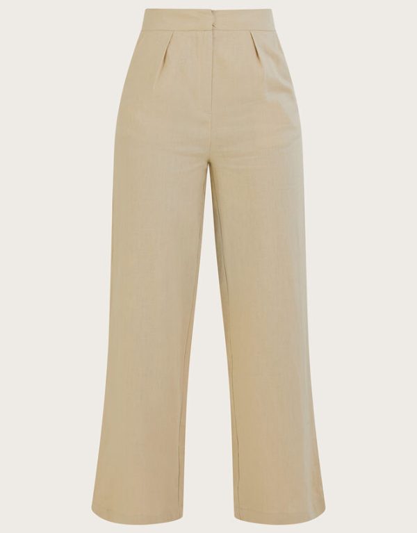 Monsoon Jenny Shorter Length Trousers Natural - Image 4