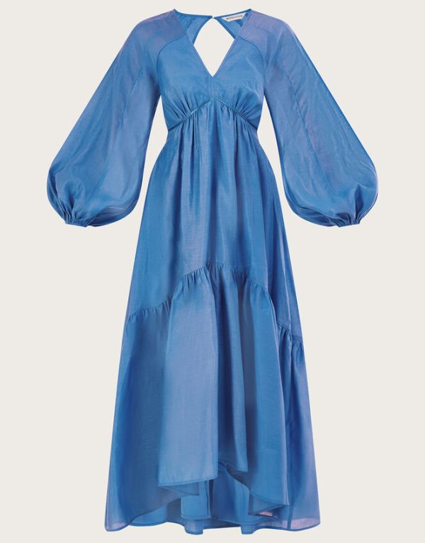 Monsoon Palmer Maxi Dress Blue - Image 5