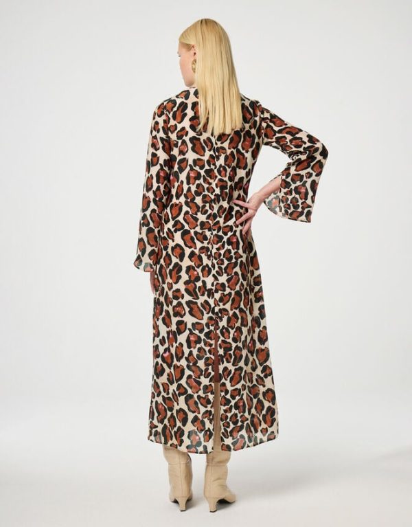 Monsoon Fabienne Chapot Aurora Leopard Print Dress Multi - Image 2