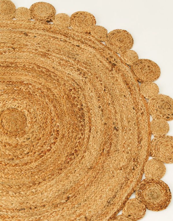 Monsoon Large Raffia Round Rug - Image 2