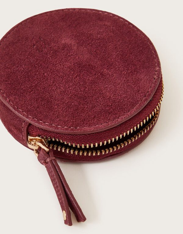 Monsoon Suede Round Coin Purse - Image 2