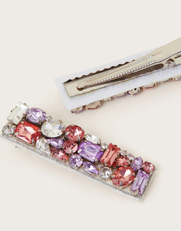 Monsoon Gem Hair Clips Set of Two - Image 2