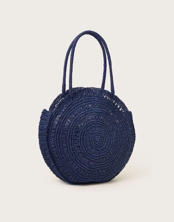 Monsoon Round Raffia Bag - Image 3