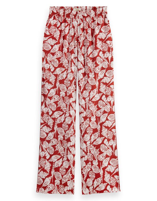 Monsoon Scotch and Soda 32" Wide Leg Trousers Red - Image 5