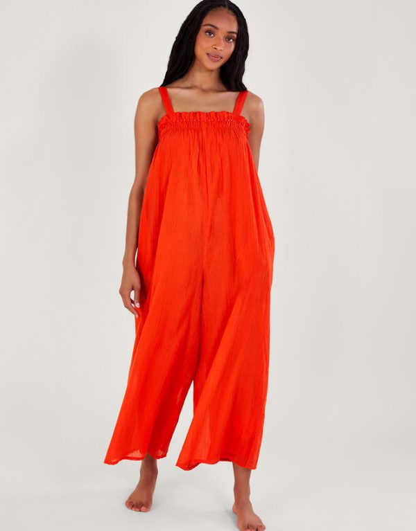 Monsoon Eve Plain Jumpsuit Orange