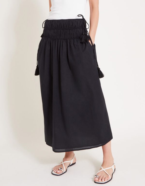 Monsoon Jade Maxi Skirt Black - Image 2