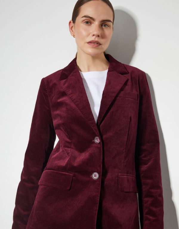 Monsoon Amy Structured Blazer Red - Image 2