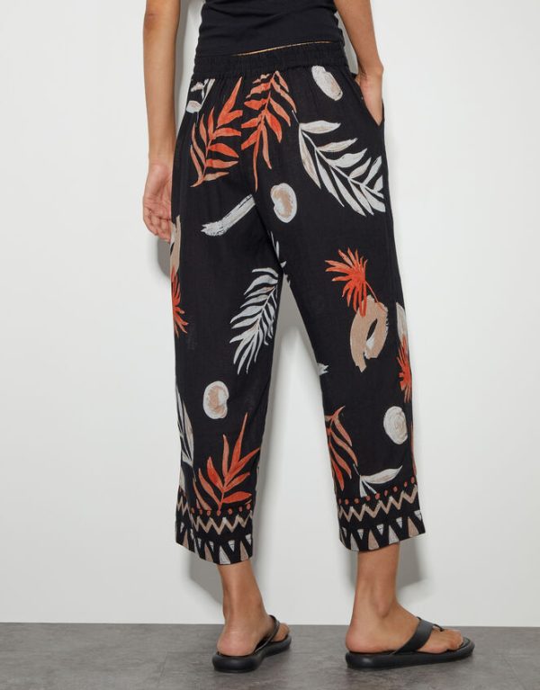 Monsoon Carlotta Crop Trousers Black - Image 3