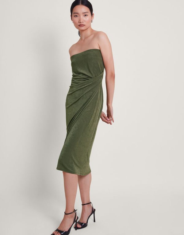 Monsoon Billi Bandeau Dress Green - Image 2