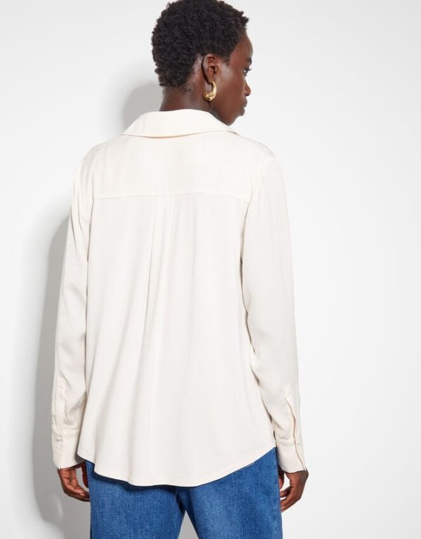 Monsoon Wilma Pearl-Button Long Sleeve Shirt - Image 3