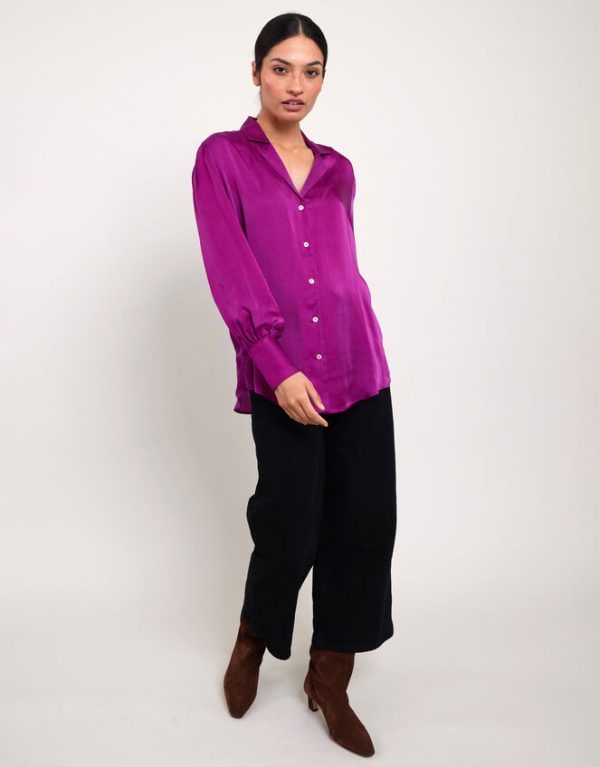 Monsoon East Satin Blouse Pink - Image 4