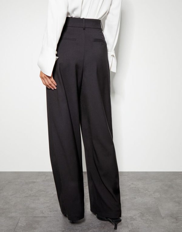 Monsoon Wendy Wide Leg Trousers Black - Image 4