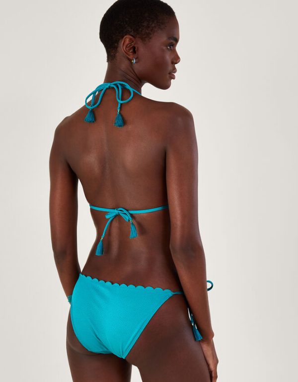 Monsoon Scallop Bikini Bottoms Blue - Image 3