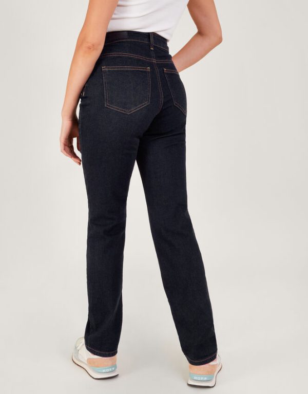 Monsoon Bella Straight Denim Jeans Blue - Image 4