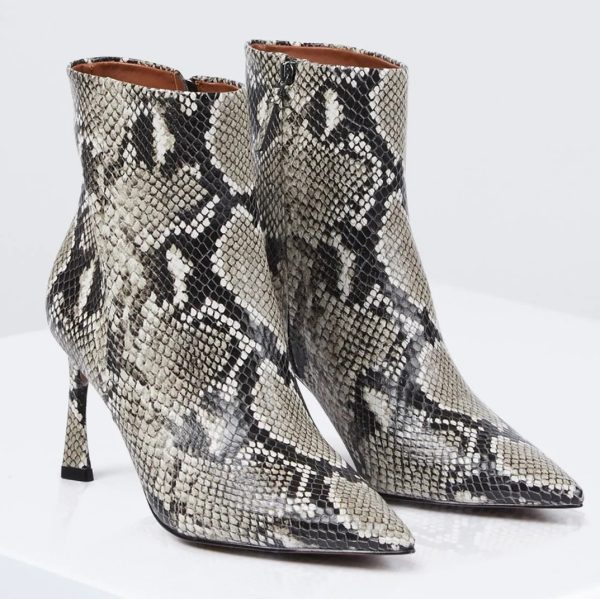 BCBG PIA BOOTIE - NATURAL SNAKE