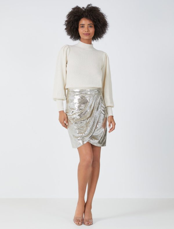 Bcbg Sequined Mini Skirt