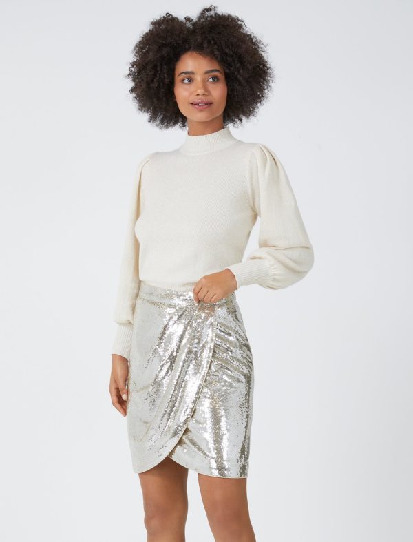 Bcbg Sequined Mini Skirt - Image 2