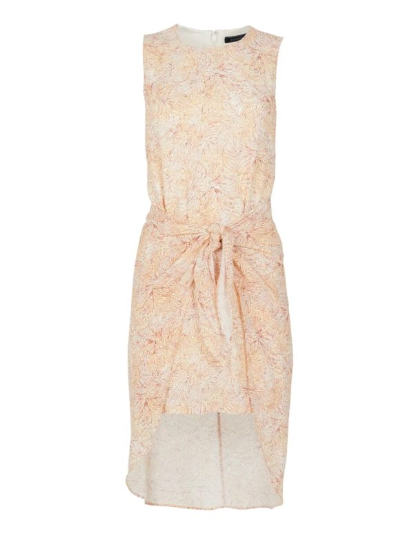 BCBG STANLEY FRONT-TIE DRESS - CORK COMBO - Image 5