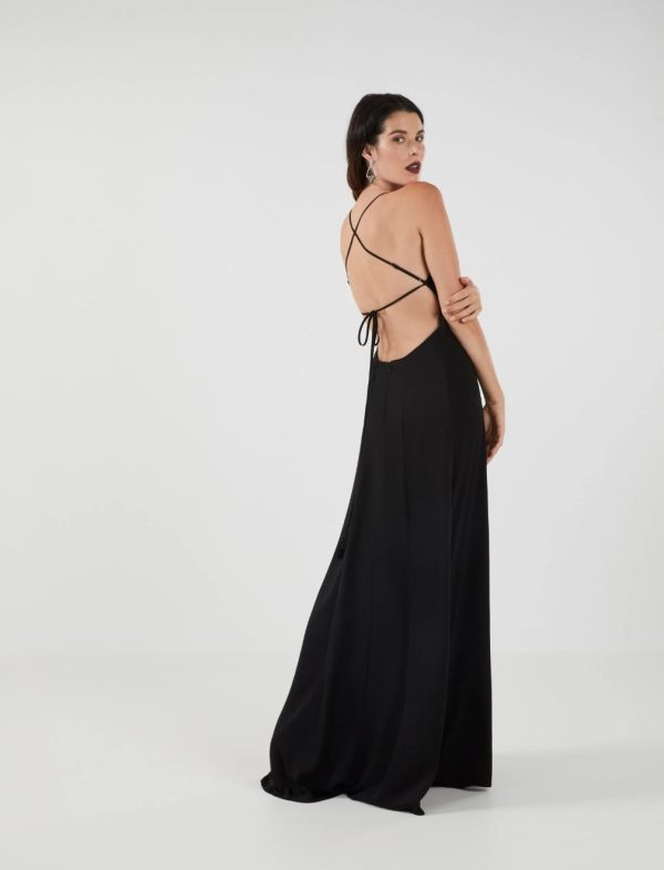 BCBG TOMAS OPEN BACK EVENING DRESS - BLACK - Image 3