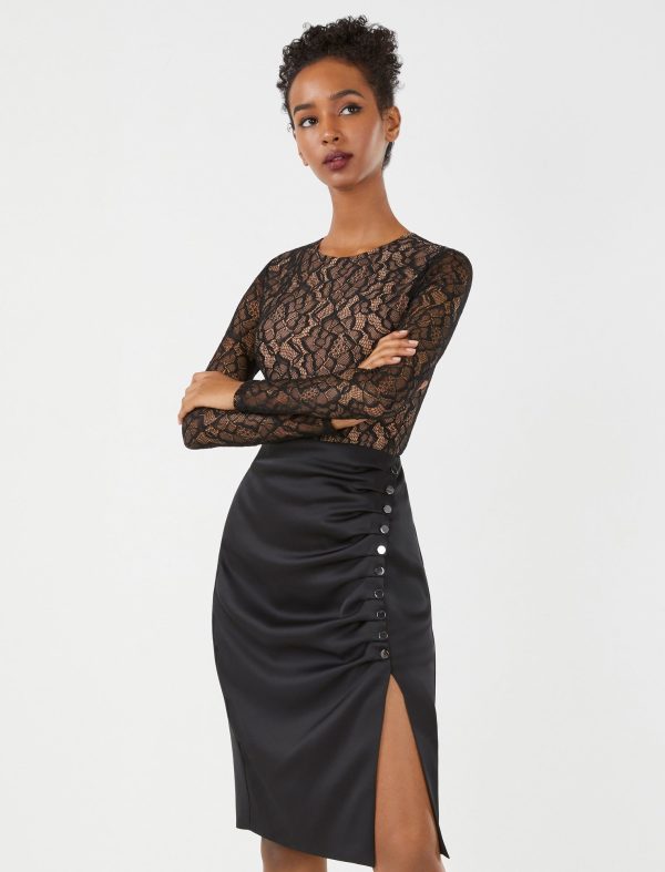 Bcbg Belle Satin Skirt - Image 2