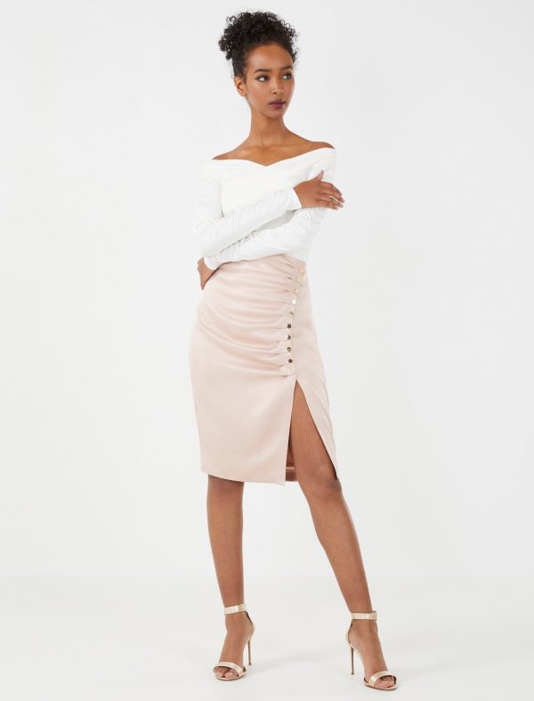 Bcbg Belle Satin Skirt - Image 11