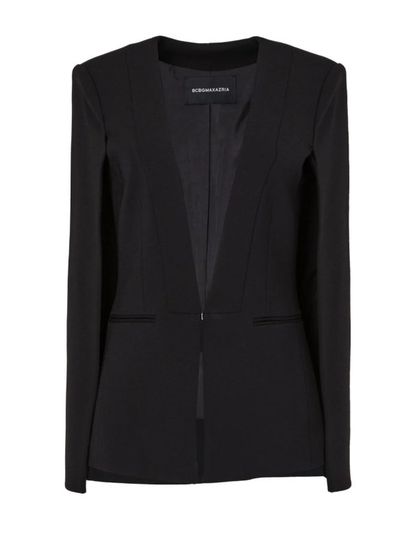 BCBG UPAS CAPE JACKET - BLACK - Image 5