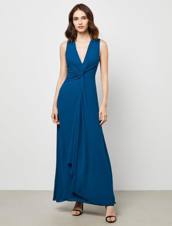 Bcbg Wrap Detail Evening Gown