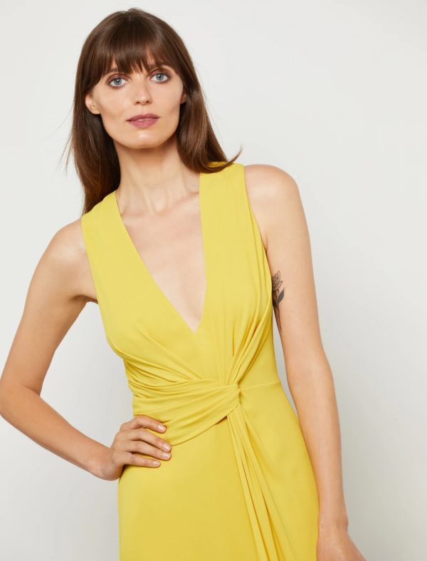 BCBG WRAP DETAIL EVENING GOWN - ceylon yellow - Image 2