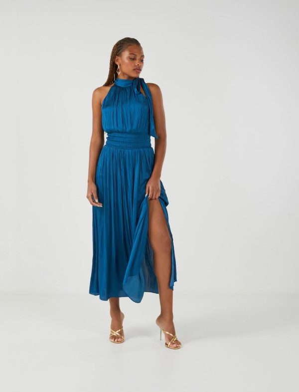 BCBG XENIA HALTER MAXI DRESS