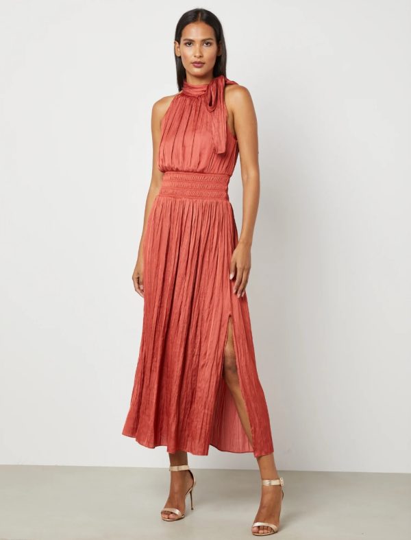 BCBG XENIA SLEEVELESS DRESS - TANDORI SPICE