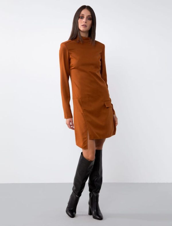 Bcbg STRETCH WOOL MINI DRESS