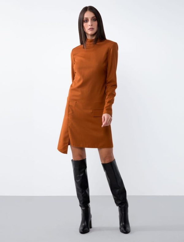 Bcbg STRETCH WOOL MINI DRESS - Image 3