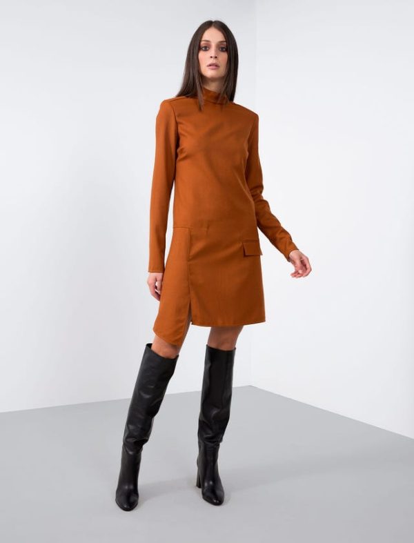 Bcbg STRETCH WOOL MINI DRESS - Image 5