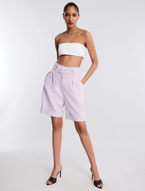 Bcbg Bree Belted High-Waist Short