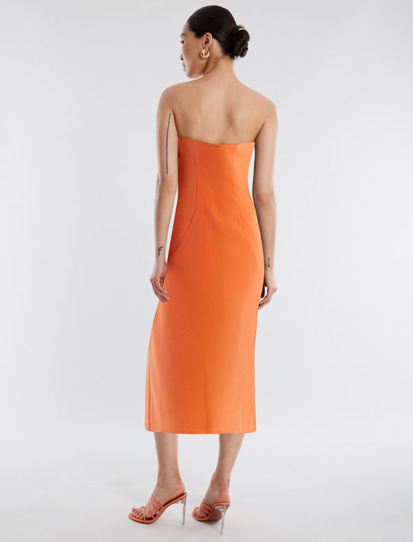 Bcbg Zane Strapless Midi Dress - Image 4