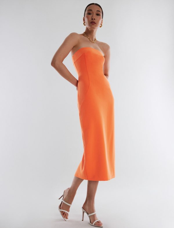 Bcbg Zane Strapless Midi Dress - Image 5