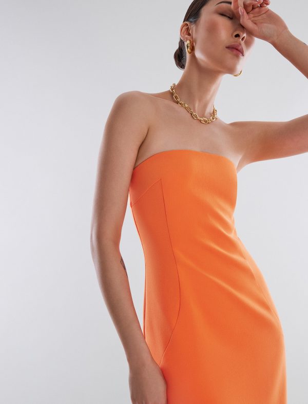 Bcbg Zane Strapless Midi Dress - Image 6