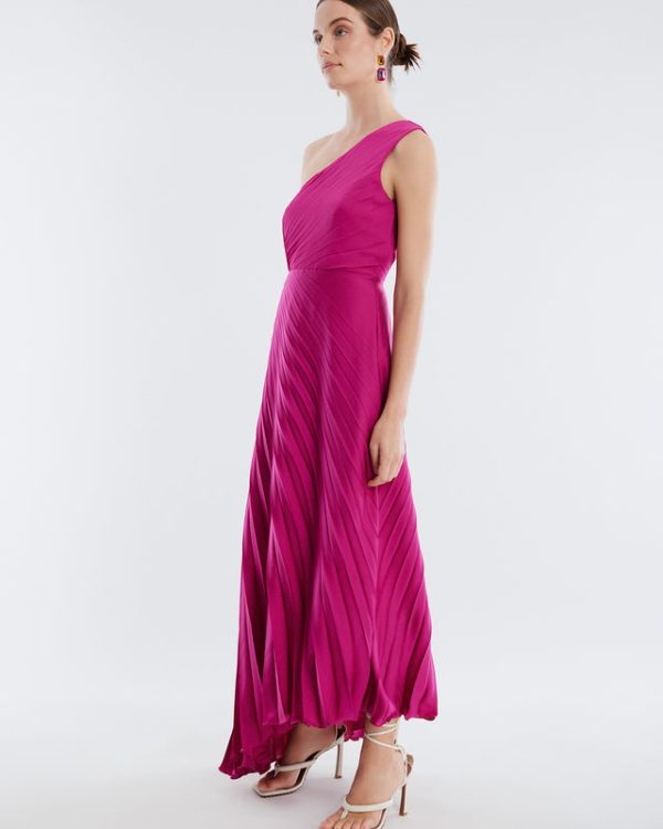 Bcbg Gown Acacia One Shoulder Satin - Image 3