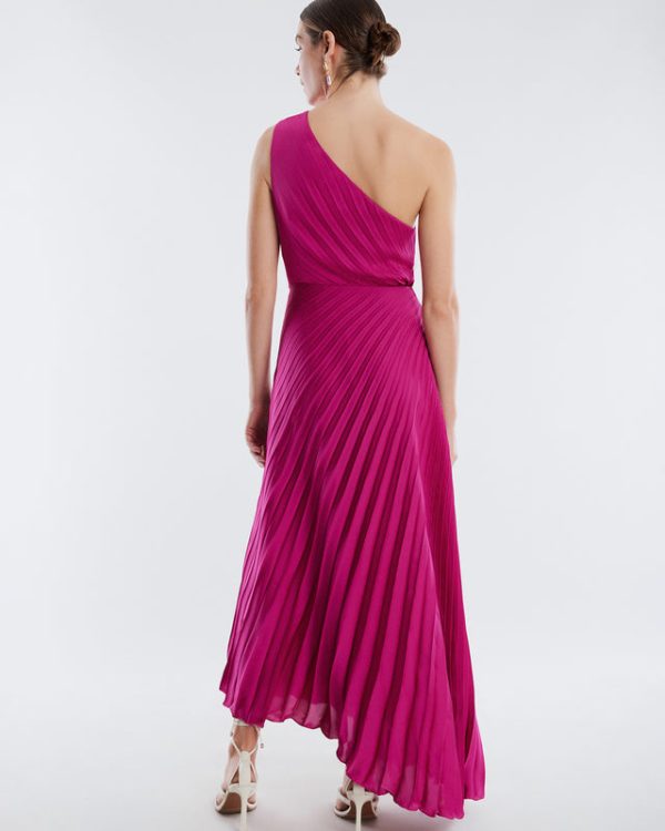 Bcbg Gown Acacia One Shoulder Satin - Image 4