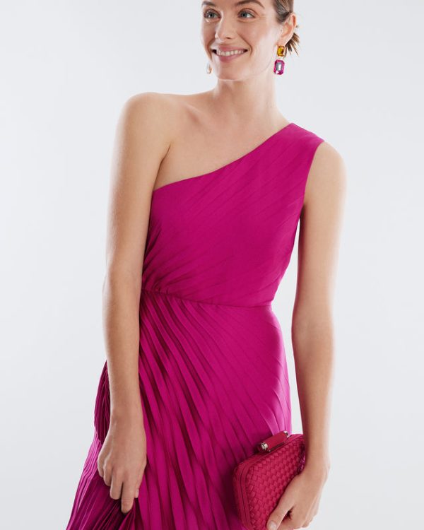 Bcbg Gown Acacia One Shoulder Satin - Image 6