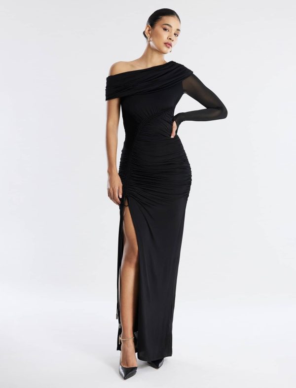 Bcbg 2025 Pallas One Shoulder Ruched Gown - Image 5