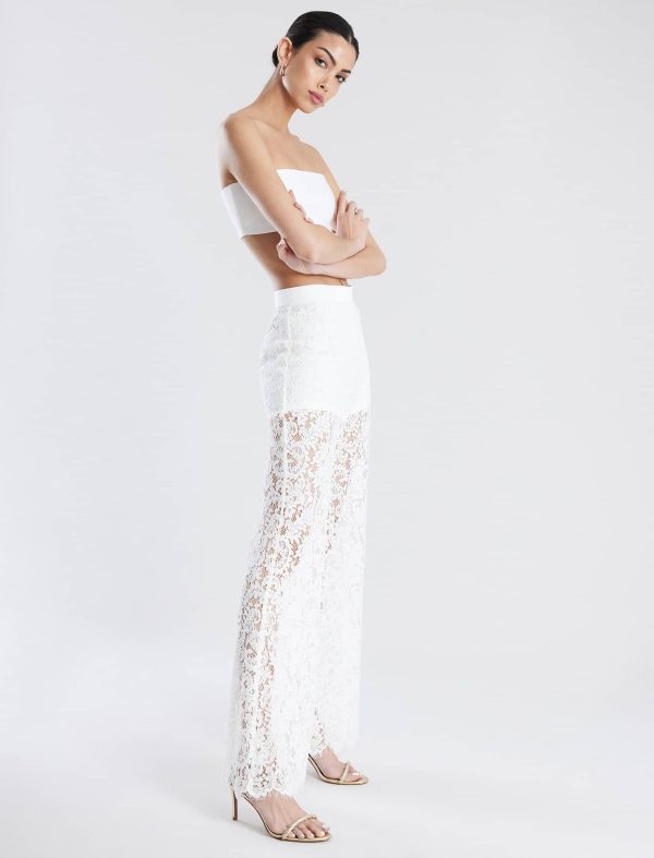 Bcbg Wide-Leg Lace Pant - Image 3