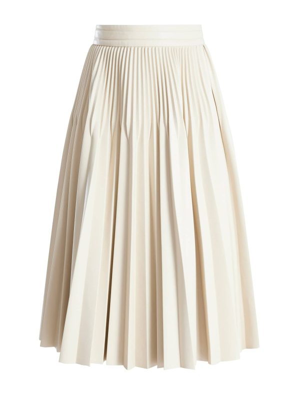 Bcbg Audette Faux Leather Pleated Midi Skirt - Image 8